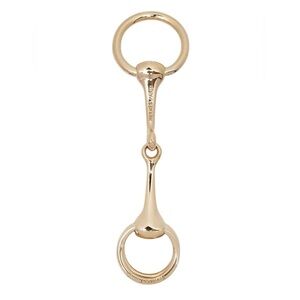 Hermes  Goldtone Permabrass Mors Scarf Ring